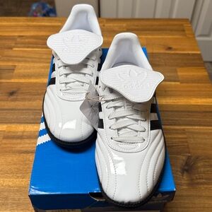 Adidas Classic White and Black Trainers